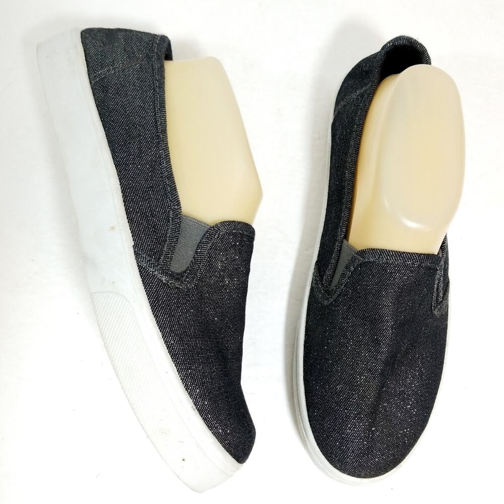 Glittered dark denim slip on loafers Casual Cool 8